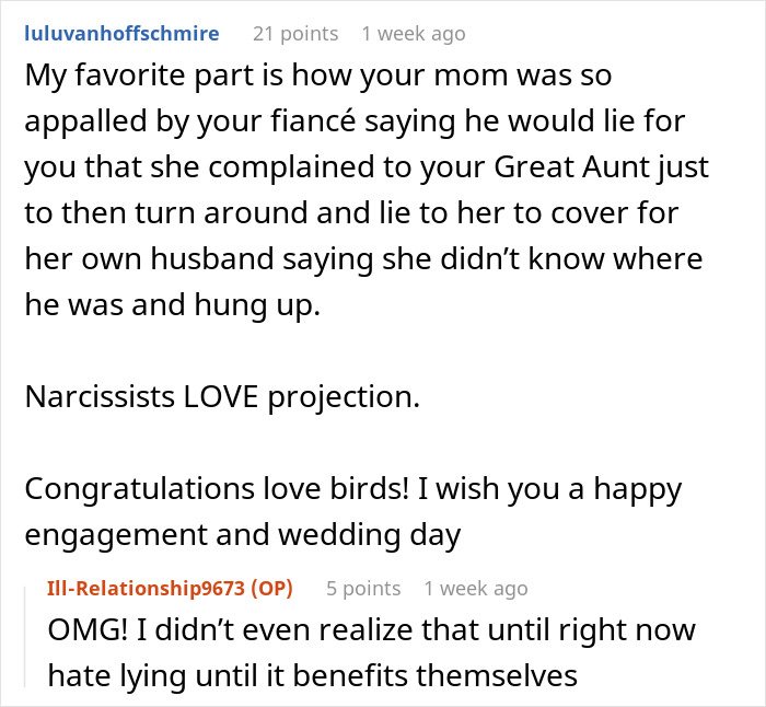 Forum discussion about bride’s parents throwing tantrums and being uninvited from wedding by great aunt. Forum discussion about bride’s parents throwing tantrums and being uninvited from wedding by great aunt.