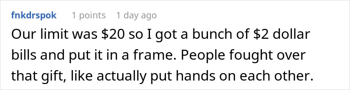 Reddit user explains how a guy steals his own white elephant gift and gets a refund, sparking debate online.