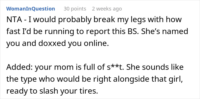 Screenshot of an online comment discussing a woman putting coworker on blast on social media and consequences. Screenshot of an online comment discussing a woman putting coworker on blast on social media and consequences.