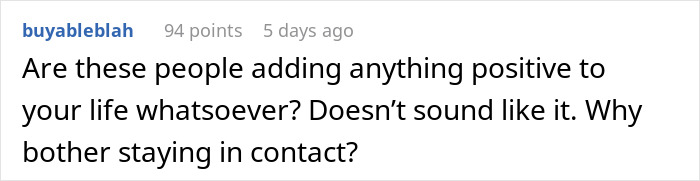 Comment discussing family conflict and disbelief surrounding a premature birth, mentioning evil moving into family. Comment discussing family conflict and disbelief surrounding a premature birth, mentioning evil moving into family.