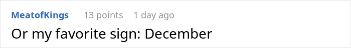 Screenshot of an online comment mentioning a favorite sign with the word December, highlighting subtle red flags in job safety. Screenshot of an online comment mentioning a favorite sign with the word December, highlighting subtle red flags in job safety.