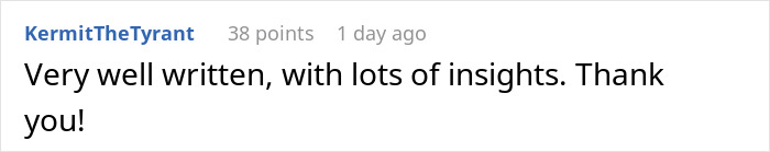 Screenshot of an online comment praising a well-written and insightful article about subtle red flags indicating job insecurity. Screenshot of an online comment praising a well-written and insightful article about subtle red flags indicating job insecurity.