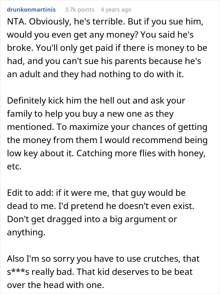 Man demands cousin pay for cruel prank, shocked by aunt&rsquo;s reaction in a family dispute over money and responsibility.