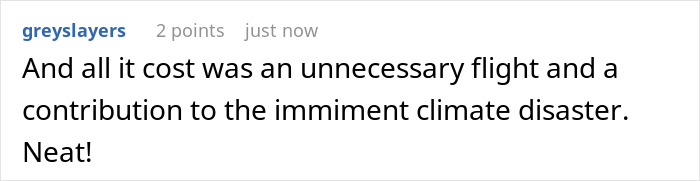 Comment on social media post discussing a guy stealing his own white elephant gift and getting a refund, sparking debate on internet.