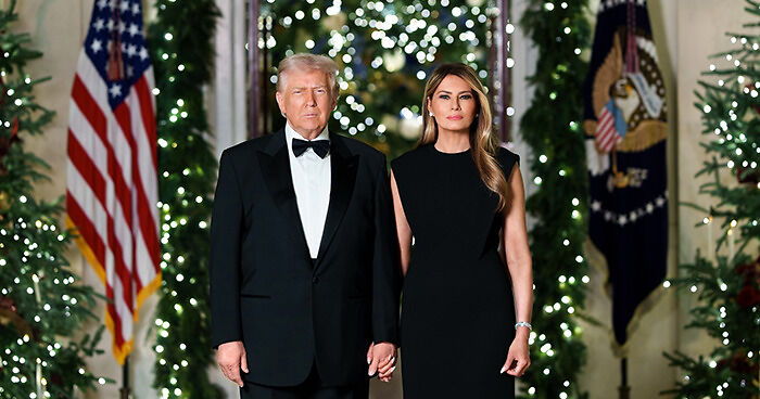 “They Look So Miserable”: Melania And Donald Trump’s Christmas Card Draws Brutal Backlash Online