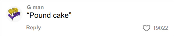 Comment on social media post saying Pound cake with 19022 likes related to curvy news anchor viral broadcast.