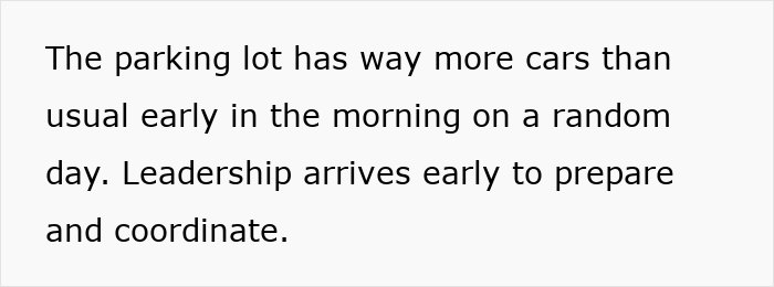 Parking lot crowded early in the morning with leadership preparing, showing subtle red flags job safety concerns. Parking lot crowded early in the morning with leadership preparing, showing subtle red flags job safety concerns.