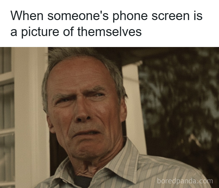 Man making a confused face in a meme about phone screens, part of hilarious memes that make you forget stress.