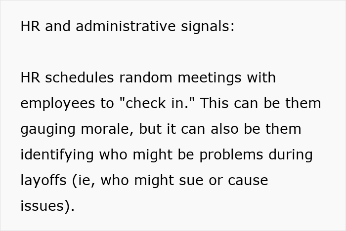 Text explaining HR and administrative signals indicating subtle red flags that mean your job may not be safe. Text explaining HR and administrative signals indicating subtle red flags that mean your job may not be safe.