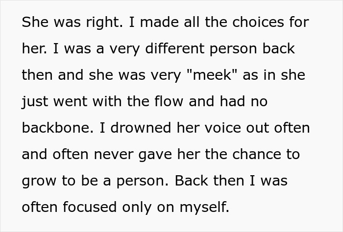 Man left without closure after fiancé disappears before wedding reflects on past choices and personal growth.