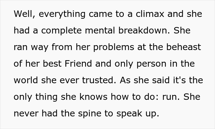 Man left without closure as fiancé disappears before wedding, then hears from her 16 years later revealing her mental breakdown.