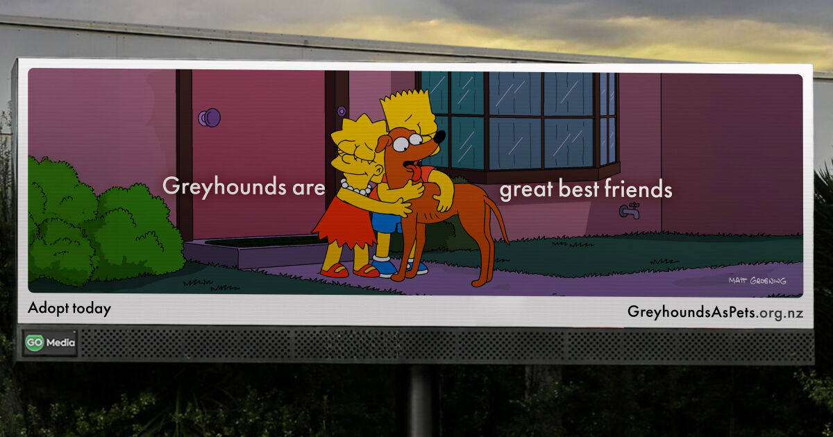 The Simpsons Back New Zealand’s Biggest Dog Rehoming | Bored Panda