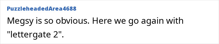 Text post from user PuzzleheadedArea4688 criticizing Meghan Markle's actions, mentioning lettergate 2 controversy. Text post from user PuzzleheadedArea4688 criticizing Meghan Markle's actions, mentioning lettergate 2 controversy.