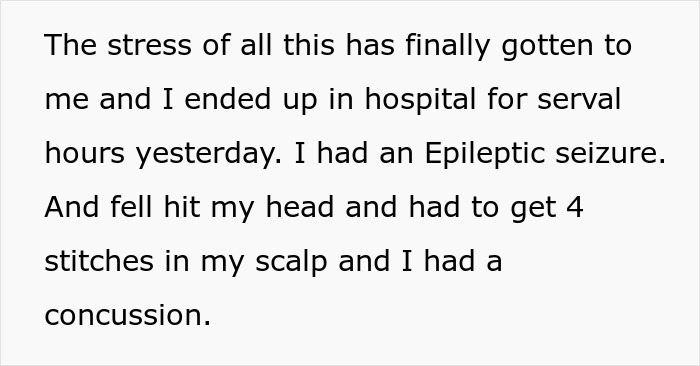 Woman stressed after 29 years of marriage files restraining order against mother-in-law due to health and safety concerns.