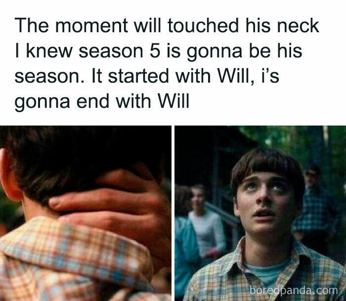 Funny Stranger Things meme showing a character named Will with text about season 5 being his season.
