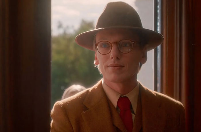 Scene from Stranger Things Season 5 showing a character wearing a hat and glasses, capturing parents' funny reactions.