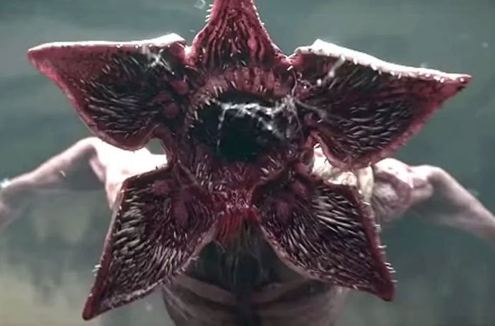 Demogorgon monster from Stranger Things Season 5, highlighting funniest things parents said while watching the show.