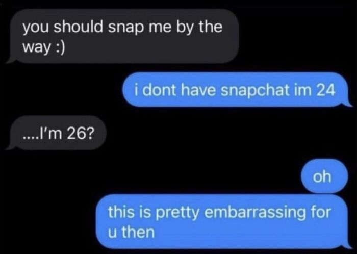 Text conversation showing unhinged and weird texts that might make you laugh out loud with age confusion humor.