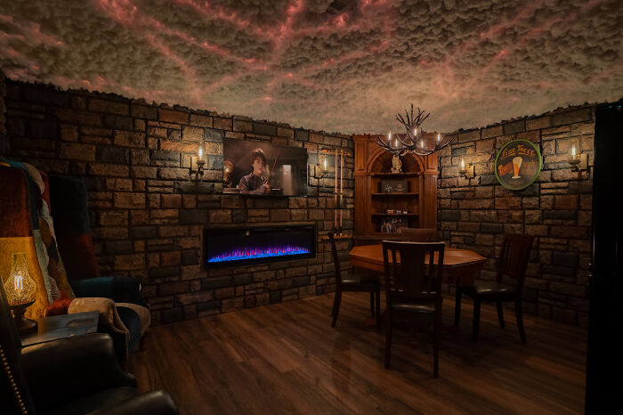 My Magical Harry Potter Cabin Has A Secret Tavern And A Portrait That Actually Moves