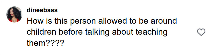 Comment expressing outrage over a high school teacher&rsquo;s costume photos and their appropriateness around children.