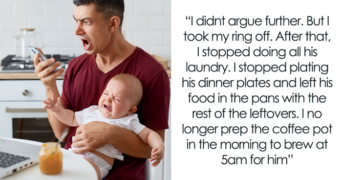 Guy Snaps After Wife Leaves Baby In His Care For 2.5 Hours, She Stops Doing Anything For Him