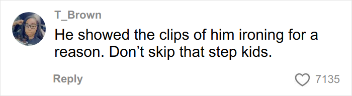 Comment on social media post by T_Brown about ironing hair, highlighting young Black men participating in a new trend transforming their looks.