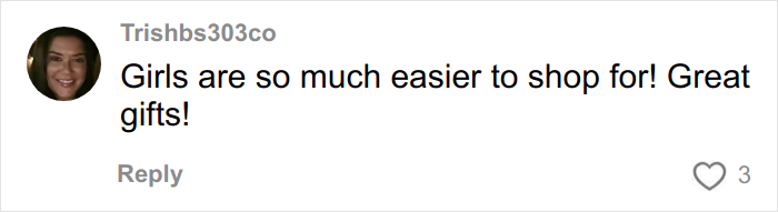 User comment about Christmas gift haul for daughter backlash on social media by a woman sharing shopping thoughts. User comment about Christmas gift haul for daughter backlash on social media by a woman sharing shopping thoughts.