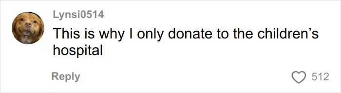 Comment on a social media post reacting to a mom filming her son's reaction to Angel Tree gifts.