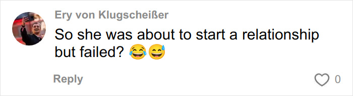 Comment on social media about a relationship topic with laughing emojis, related to HR Exec Kristin Cabot Kiss Cam incident.