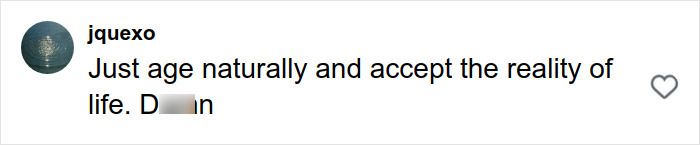 Comment from user jquexo discussing age and reality in response to Britanny Snow plastic surgery rumors debate. Comment from user jquexo discussing age and reality in response to Britanny Snow plastic surgery rumors debate.