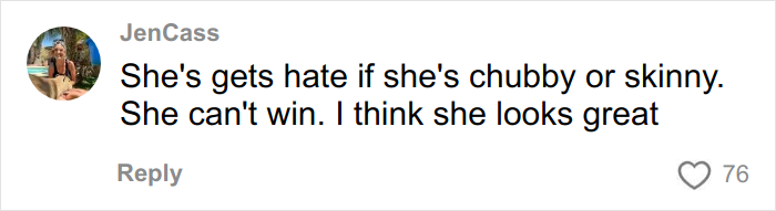 User comment on social media about Amy Schumer and a plastic surgeon's perspective on wrinkle-free photos, expressing support. User comment on social media about Amy Schumer and a plastic surgeon's perspective on wrinkle-free photos, expressing support.