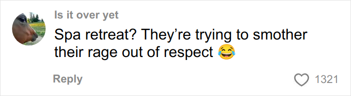 Comment on social media with a profile picture of a horse, expressing frustration humorously with an emoji.