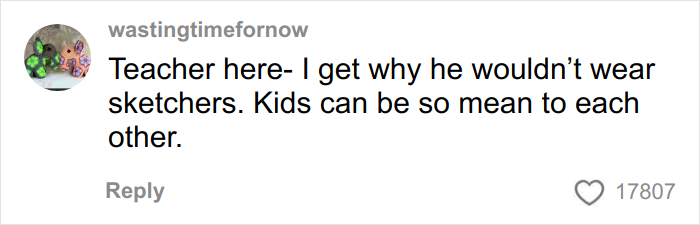 Comment text on social media about son's reaction to Angel Tree gifts, sparking opinions on ungratefulness.