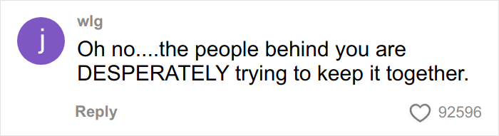 Comment on social media about airplane noise affecting parents and kids trying to stay calm during flights.