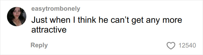 Screenshot of a social media comment expressing admiration, related to Josh Hutcherson's snarky comment about Taylor Swift. Screenshot of a social media comment expressing admiration, related to Josh Hutcherson's snarky comment about Taylor Swift.