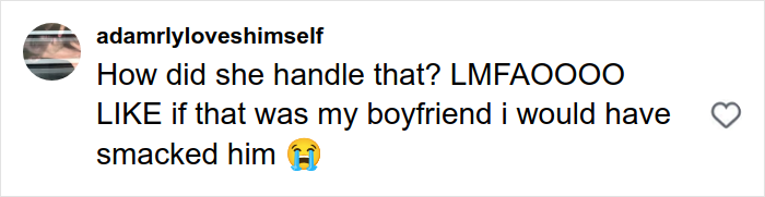 Screenshot of a social media comment reacting to a woman leaving a date quickly after catching on to a jerk&rsquo;s plan.