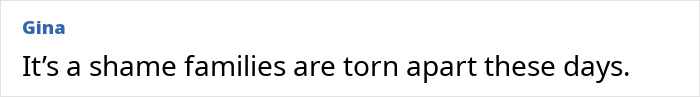 Text on screen stating a comment about families being torn apart, related to Jason Bateman raising eyebrows with sister Justine.