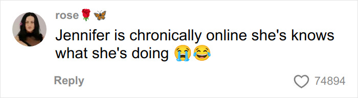 Comment on social media expressing that Jennifer Lawrence is aware of her actions, related to fans discussing her mocking DiCaprio&rsquo;s dating history.