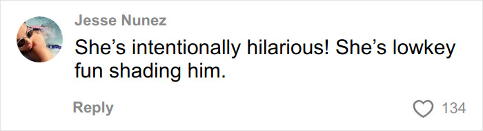 Screenshot of a social media comment praising Jennifer Lawrence for humorously mocking Leonardo DiCaprio&rsquo;s dating history.