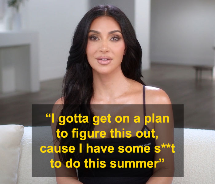 Kim Kardashian speaking about struggling to accept low brain activity after a recent brain scan in a casual indoor setting. Kim Kardashian speaking about struggling to accept low brain activity after a recent brain scan in a casual indoor setting.