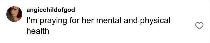 Comment expressing concern for La Toya Jackson&rsquo;s mental and physical health amid alarmingly slim appearance and possible health issues.