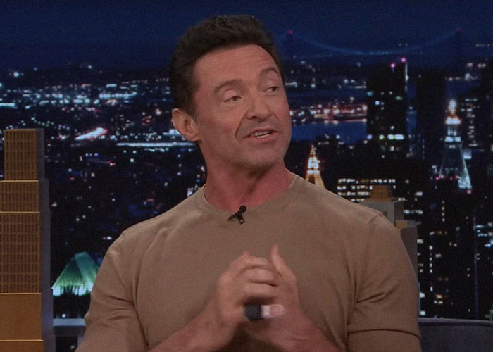 Actor in a talk show setting sharing stories, related to people spilling the tea about famous people they've met.