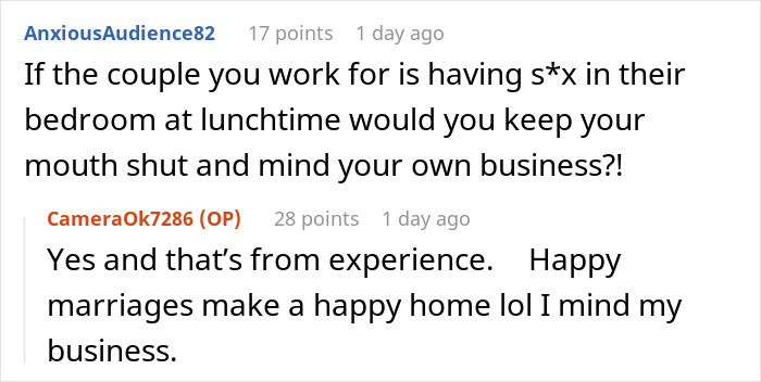 ALT text: Excerpt from nanny to the ultra-wealthy answering questions about life behind closed doors in wealthy households.