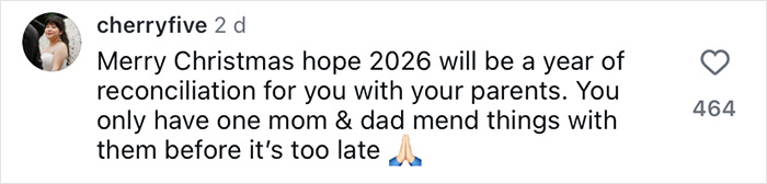 Comment on social media about reconciliation during Christmas, related to fans thinking Brooklyn&rsquo;s wife Nicola Peltz and Victoria exchanged subtle jabs.