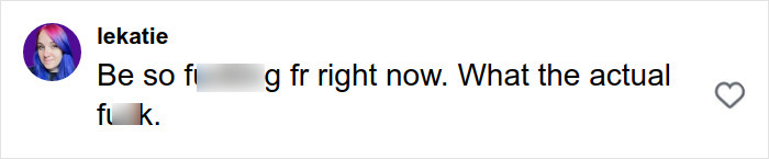 User lekatie's social media comment with censored profanity expressing shock and frustration during an online meltdown about Pantone&rsquo;s color controversy.