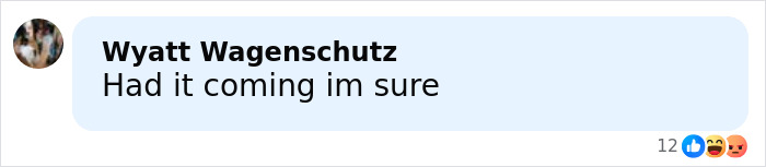 Screenshot of a Facebook comment reacting to a woman's chilling 911 call after attacking her sleeping boyfriend.