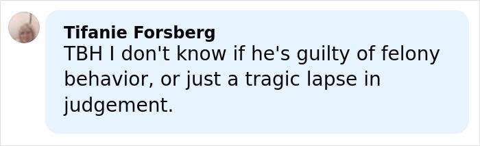 Comment by Tifanie Forsberg expressing doubt about dad's disturbing behavior on mountain and its impact on children&rsquo;s heartbreaking words.