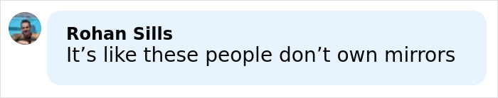 Comment by Rohan Sills in a social media post reacting to Millie Bobby Brown's sheer outfit and fan comparisons from past Fallon appearances.