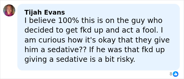 Comment discussing risks of sedative use after cruise passenger fatally served excessive drinks on board.