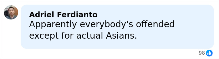 Comment on social media reacting to Miss Finland losing her crown after a racist gesture backlash.